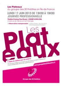Plaquette Plateaux : Edition 2013